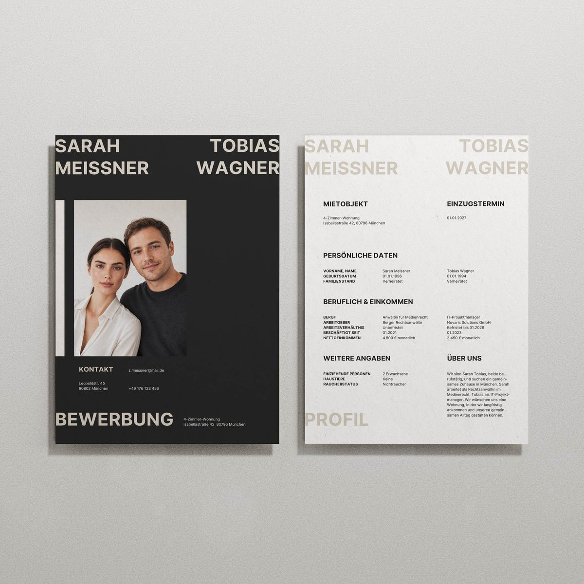 Deckblatt und Profil MONO DUO Wohnen